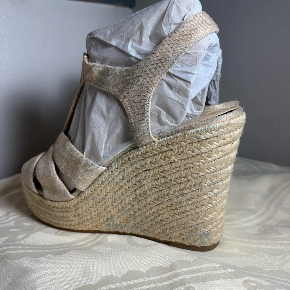 Michael Kors Cream Espadrille Wedges